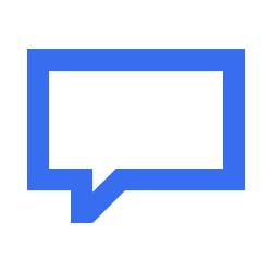 Icône pour nous contacter (bulle de dialogue)