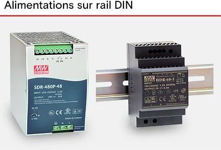 Alimentations sur rail DIN