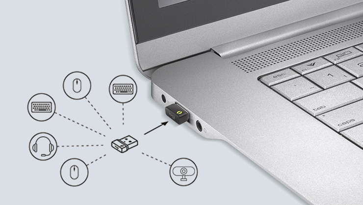 Logitech — Récepteur sans fil Logi Bolt USB Receiver 