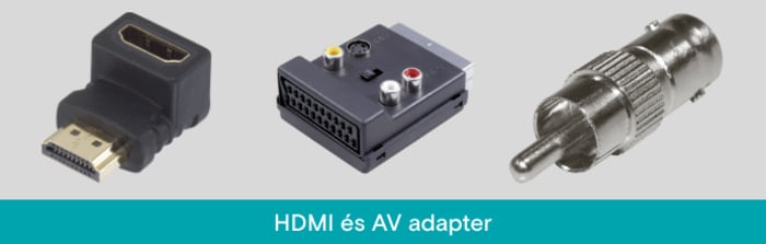 HDMI és AV adapter