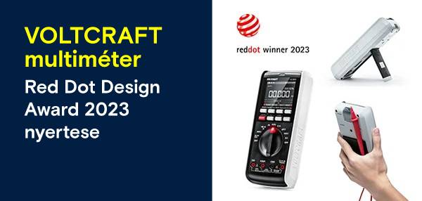VOLTCRAFT VC891 multiméter – a Red Dot Design Award nyertese