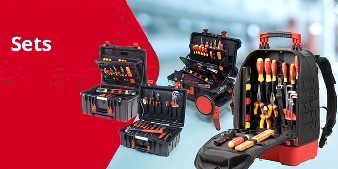 Set Wiha con vari utensili in uno zaino.