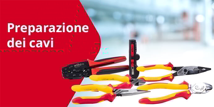 Utensili per la manipolazione dei cavi, pinze e altri utensili Wiha.