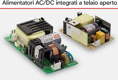 Alimentatori AC/DC integrati a telaio aperto
