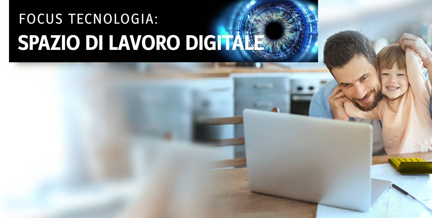 Tecnologia in primo piano Spazi di lavoro digitali