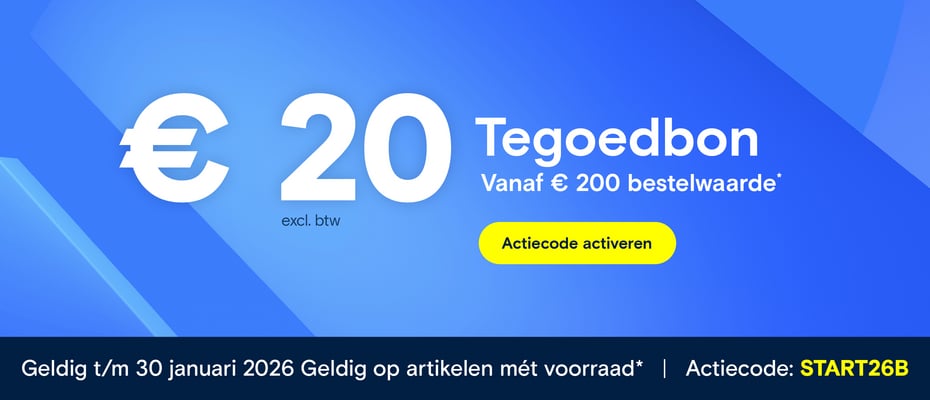 €20,- korting vanaf €200