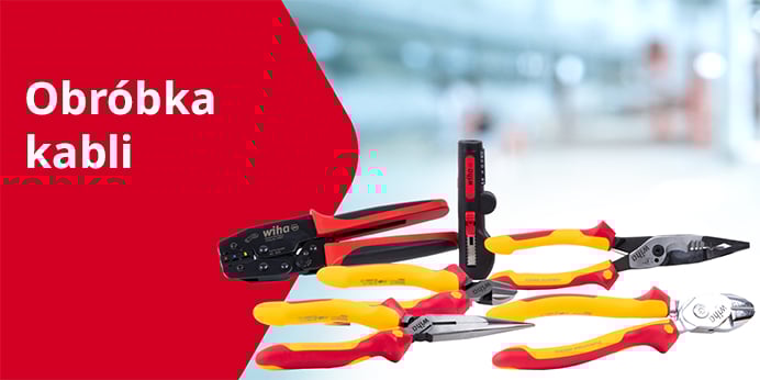 Narzędzia do obsługi kabli, szczypce i inne narzędzia Wiha.