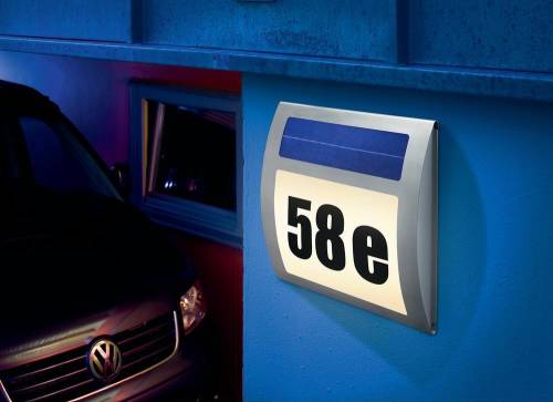 Podświetlany numer domu