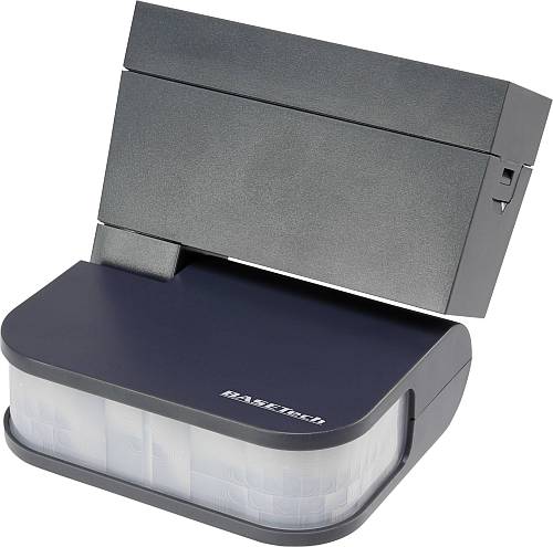 Czujnik ruchu PIR Basetech  240° szary, IP44, nadtynkowy