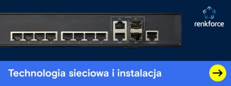 Przedstawiono przełącznik sieciowy Renkforce z ośmioma portami Ethernet i dwoma portami SFP
