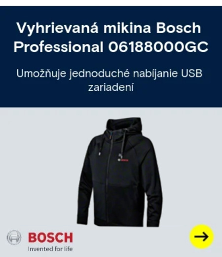 Vyhrievaná mikina Bosch Professional 06188000GC