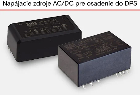 Napajacie zdroje AC/DC pre osadenie do DPS