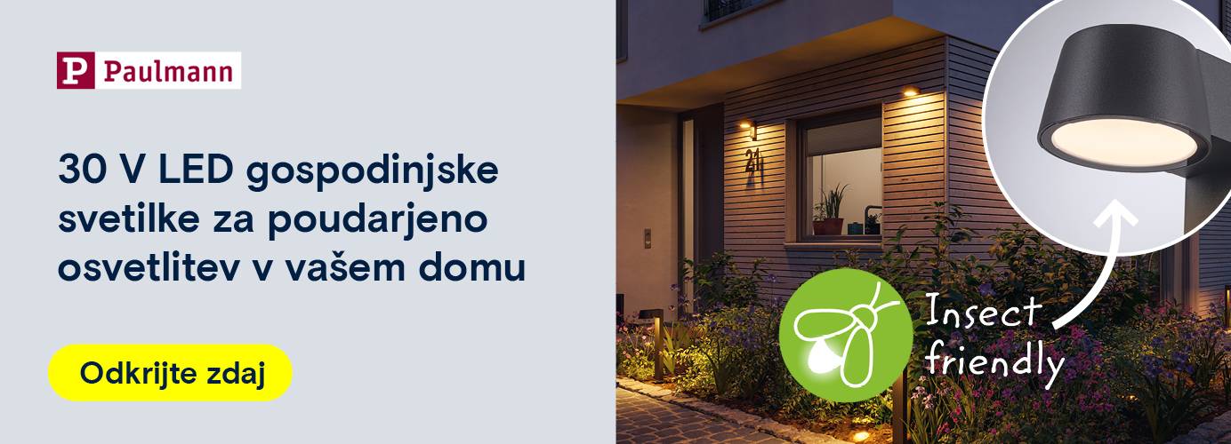  Paulmann oglašuje svetilke LED „House230V“ za domačo razsvetljavo s trditvijo „prijazno do žuželk“.
