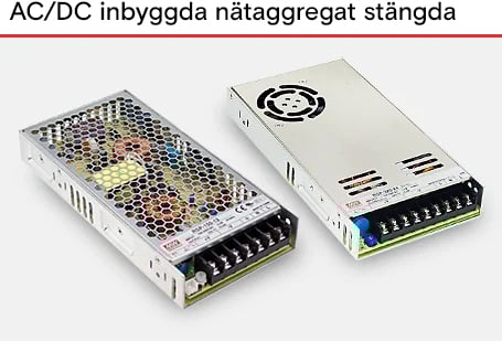 AC/DC inbyggda nataggregat stangda