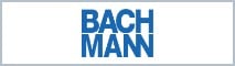 Logo der Marke BACHMANN, blau mit dem Schriftzug „BACHMANN“