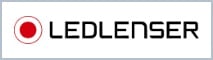 Markenlogo von Ledlenser mit einer grauen Umrandung. Linkt zum Ledlenser Markenshop