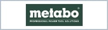 Markenlogo von Metabo mit grauer Umrandung. Linkt zum Metabo Markenshop