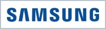 Markenlogo von Samsung mit grauer Umrandung. Linkt zum Samsung Markenshop