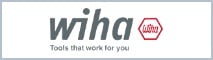 Markenlogo von Wiha mit einer grauen Umrandung. Link zum Wiha Markenshop