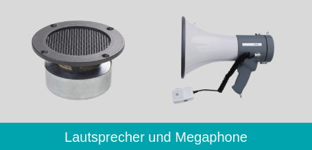 Lautsprecher und Megaphone