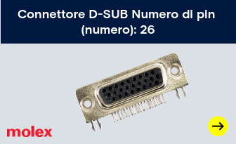 Connettore D-SUB Numero di pin (numero): 26