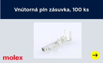 Molex vnútorná pin zásuvka, 100 ks