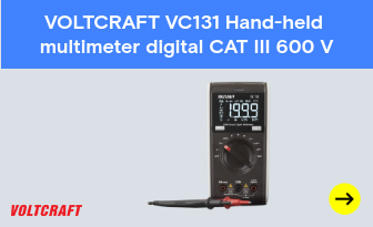 VOLTCRAFT VC131 Hand-held multimeter digital CAT III 600 V