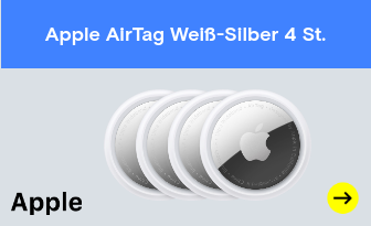 Apple AirTag Weiß-Silber 4 St.
