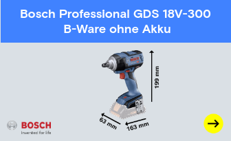 Bosch Professional GDS 18V-300 B-Ware 0.601.9D8.200.920 Akku-Drehschlagschrauber 18 V ohne Akku
