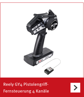 Reely GY4 Pistolengriff-Fernsteuerung 2,4 GHz mit 4 Kanälen