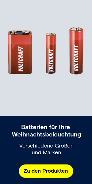Batterien für Weihnachtsbeleuchtung