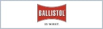 Markenlogo von Ballistol mit einer grauen Umrandung. Linkt zum Ballistol Markenshop
