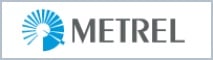 Markenlogo von Metrel mit einer grauen Umrandung. Linkt zum Metrel Markenshop
