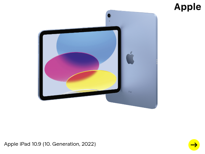 Apple iPad 10.9 (10. Generation), WiFi, 64 GB, Blau